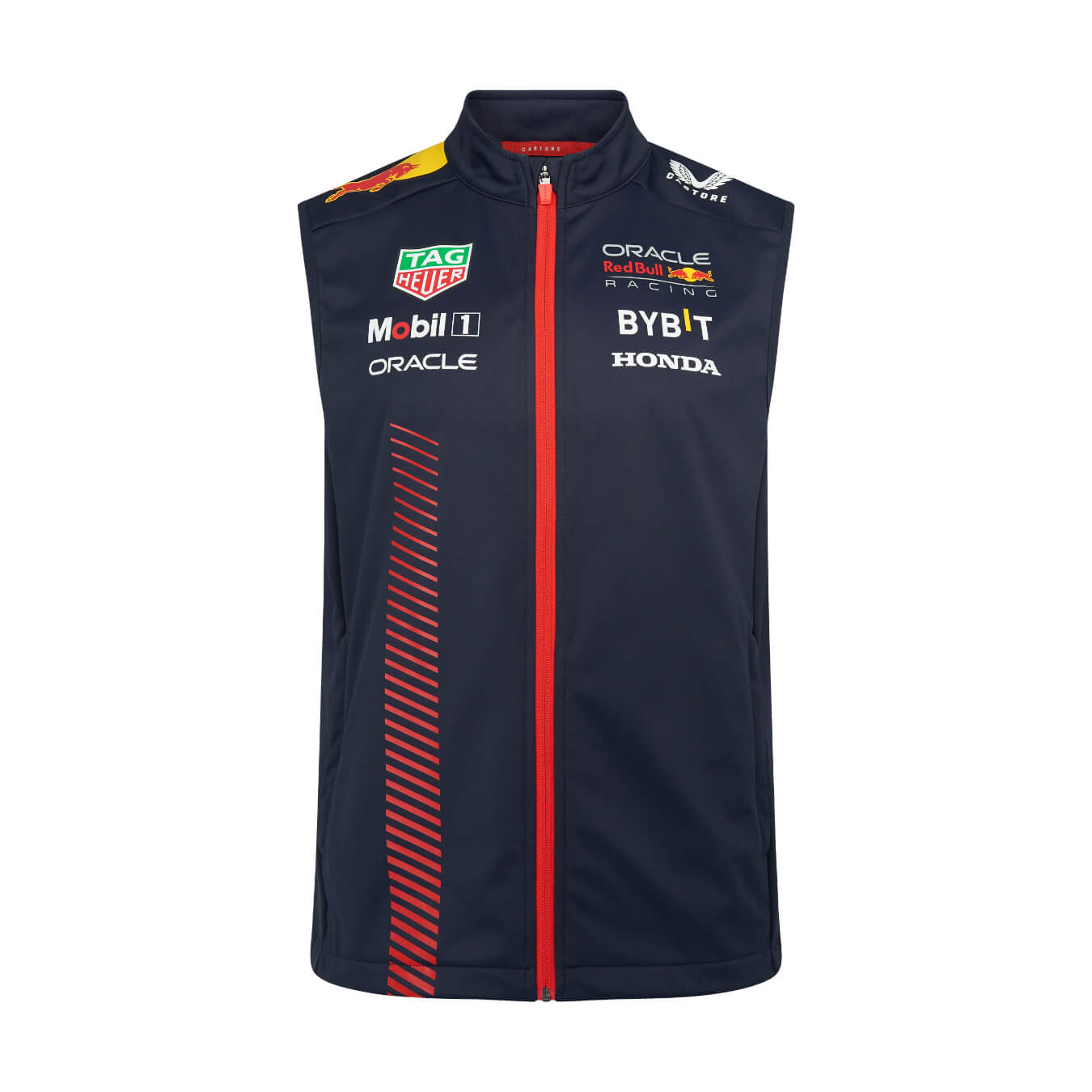Gilet sans Manche RED BULL Racing Castore Team Replica Bleu unisexe