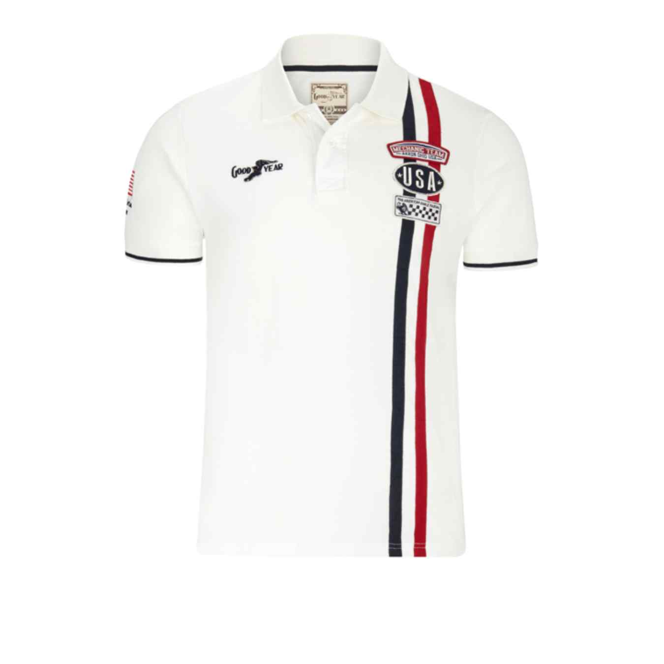 Polo GOODYEAR Las Vegas Blanc pour homme