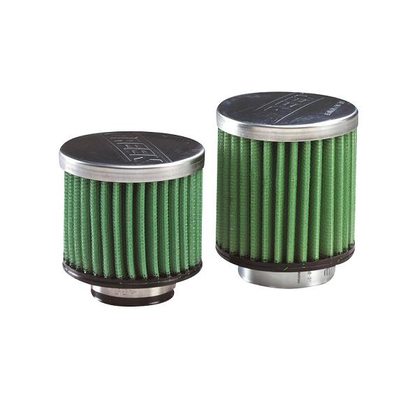 Filtre à air cylindrique universel GREEN FILTER angle droit
