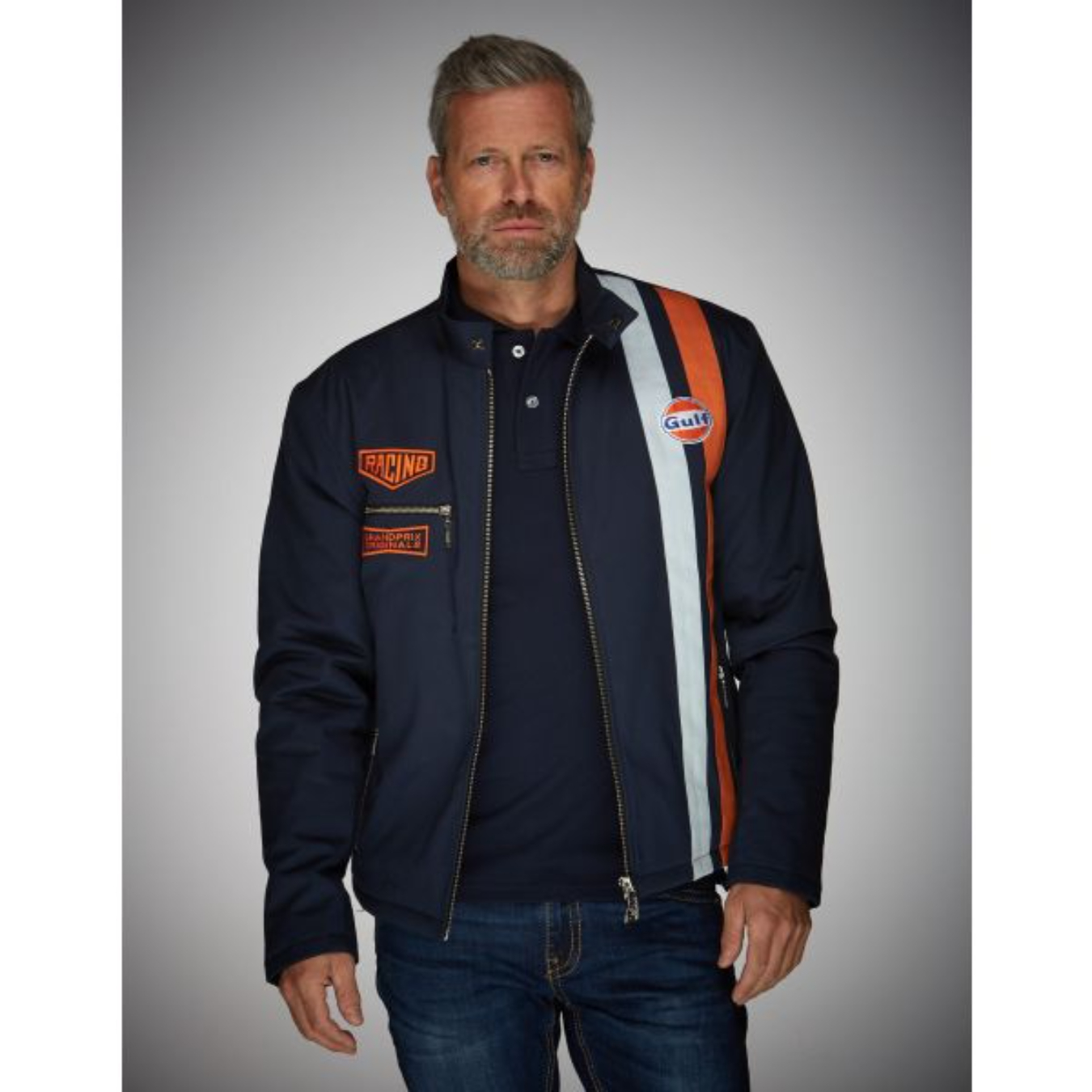 Blouson GULF Roadmaster Edition Limitée Bleu Marine pour homme taille XXL