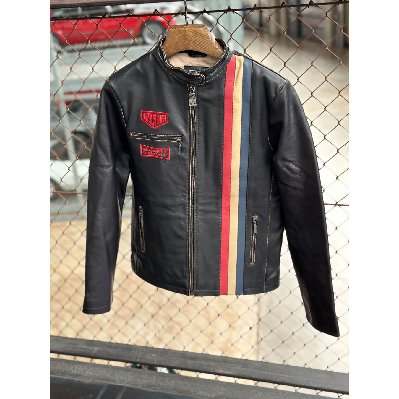 GULF Replica Vintage Leather Women s Jacket brown ON ORECA Store