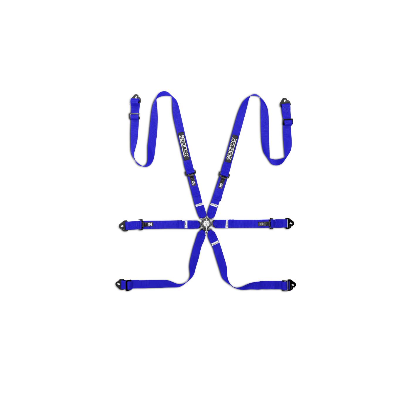 Harnais FIA COMPETITION H-2 PU Acier 6PT SPARCO