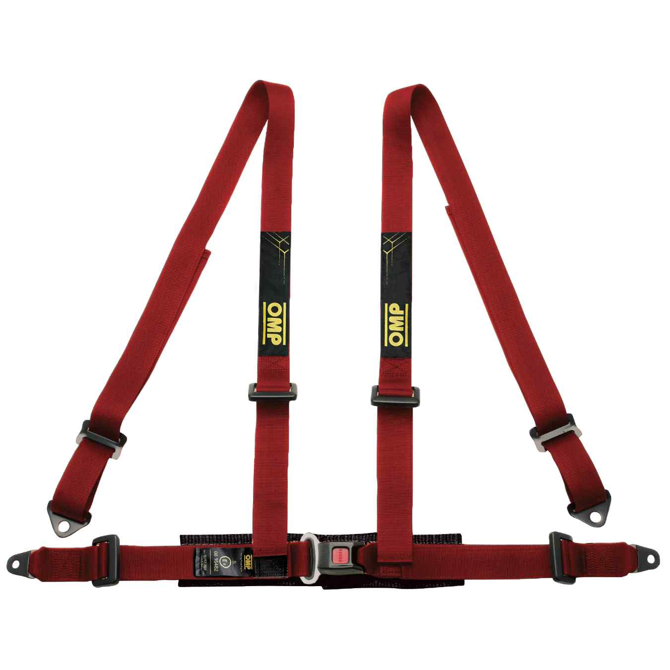 Harnais OMP 4 Points ROAD 4 Ece 16 08 Rouge