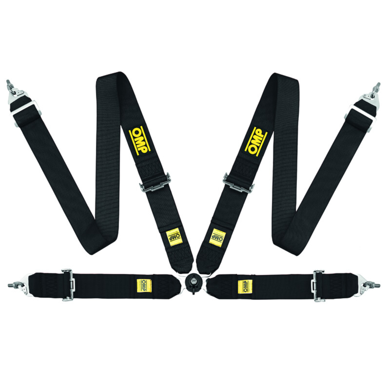 Harnais OMP First 3 4P 4 points FIA 8854-98 Noir