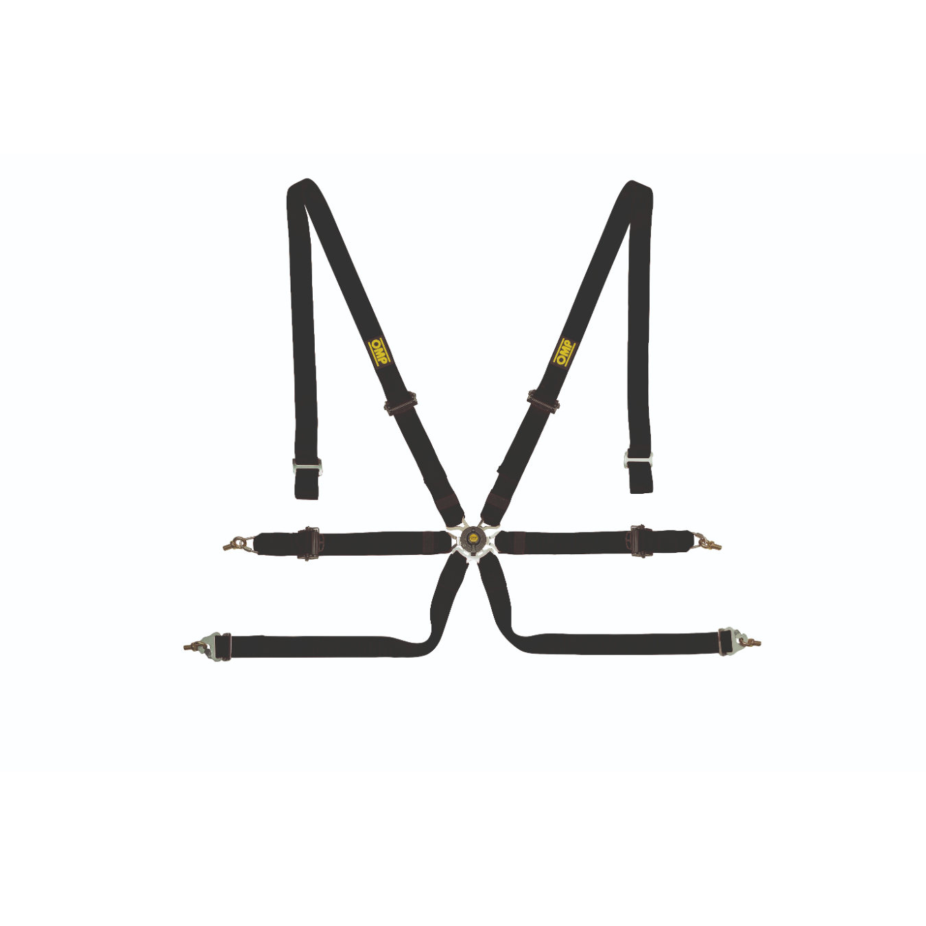 Harnais OMP One 2 6 points FIA 8853-2016 Noir
