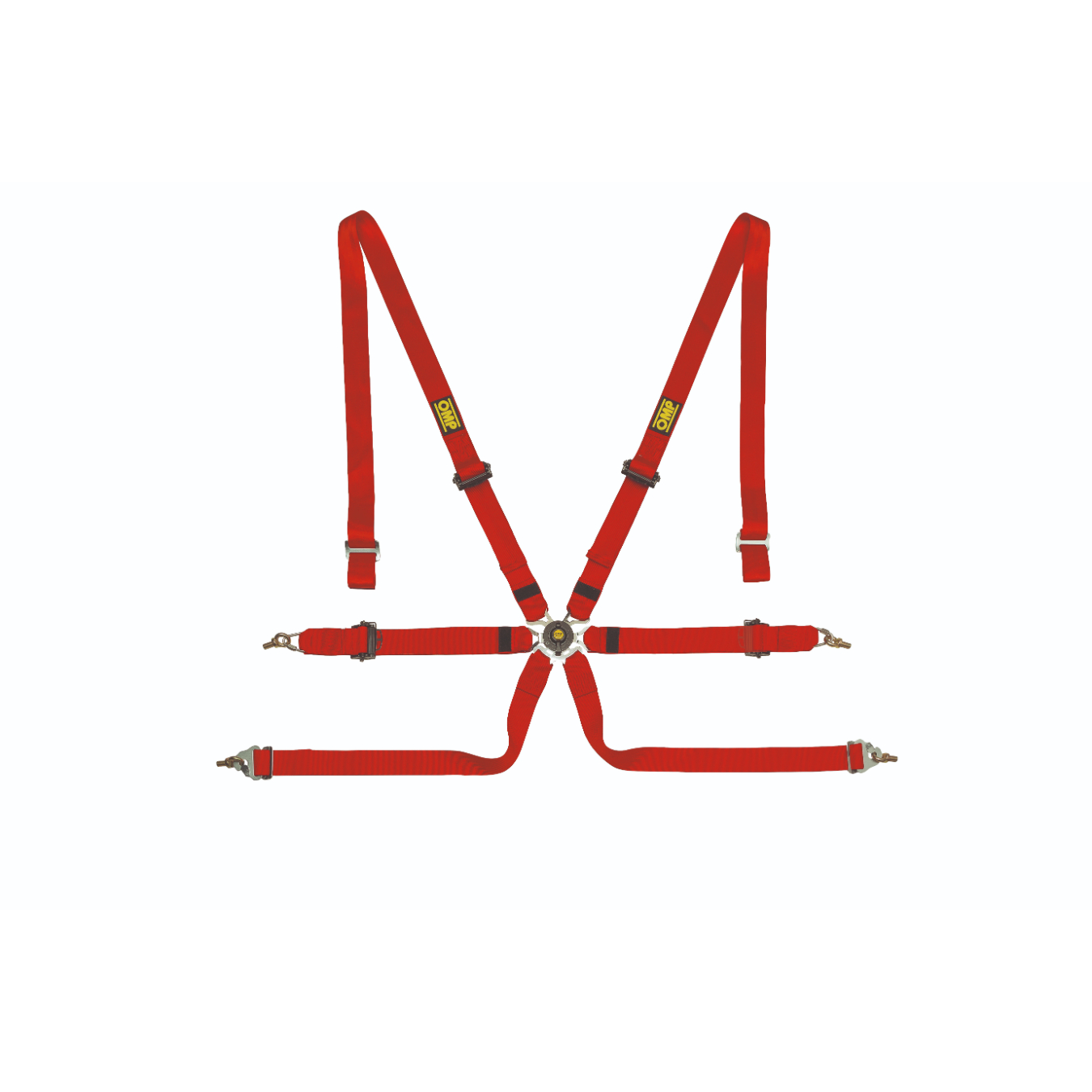 Harnais OMP One 2 6 points FIA 8853-2016 Rouge