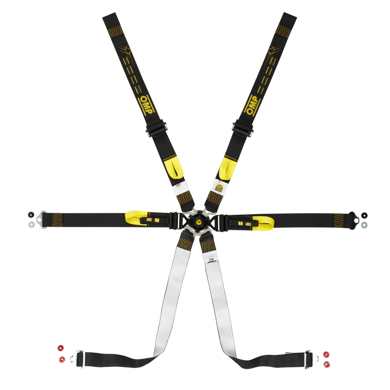 Harnais OMP One 2 Endurance 6 points FIA 8853-2016 Noir