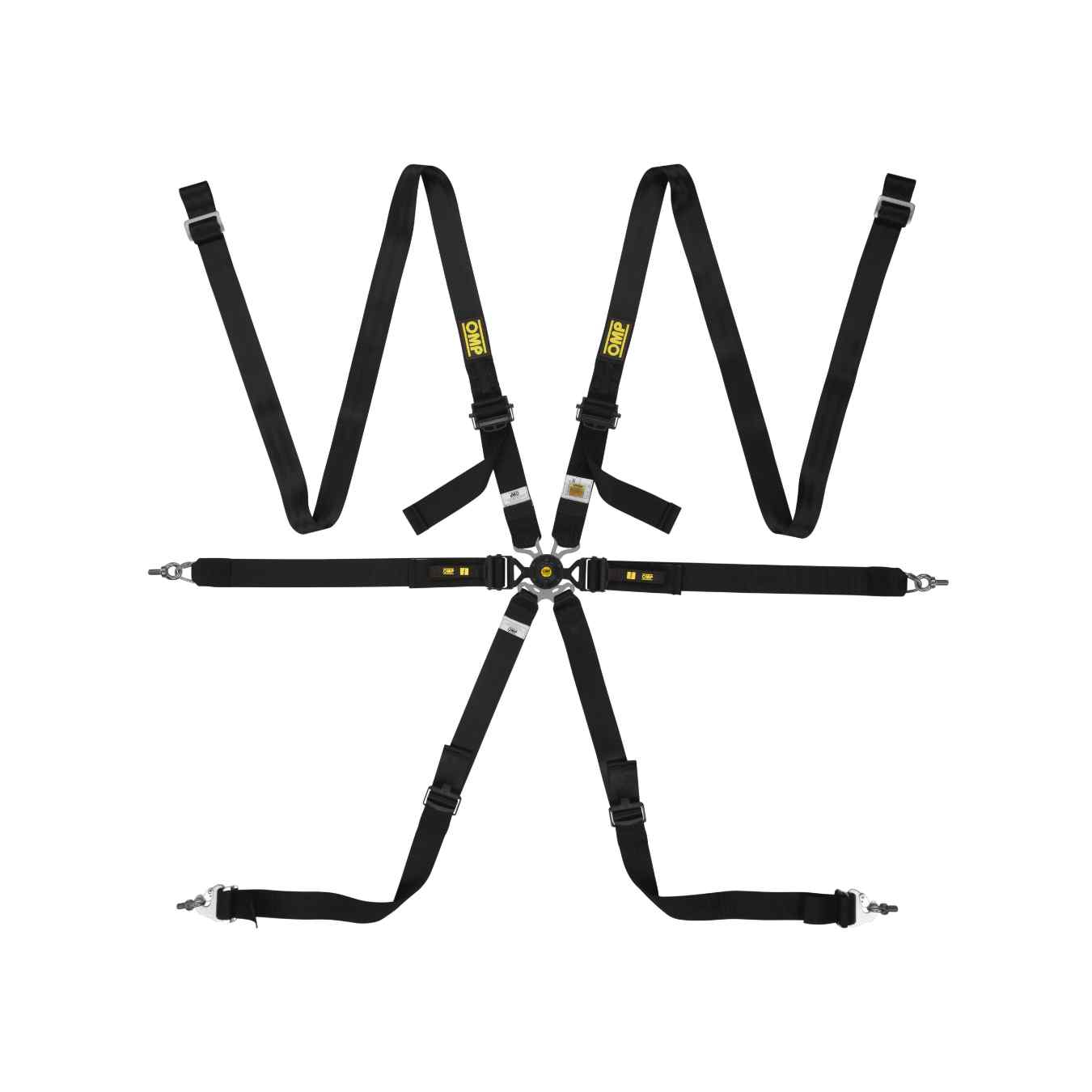 Harnais OMP One 2 Versa Endurance 6 points FIA 8853-2016 Noir