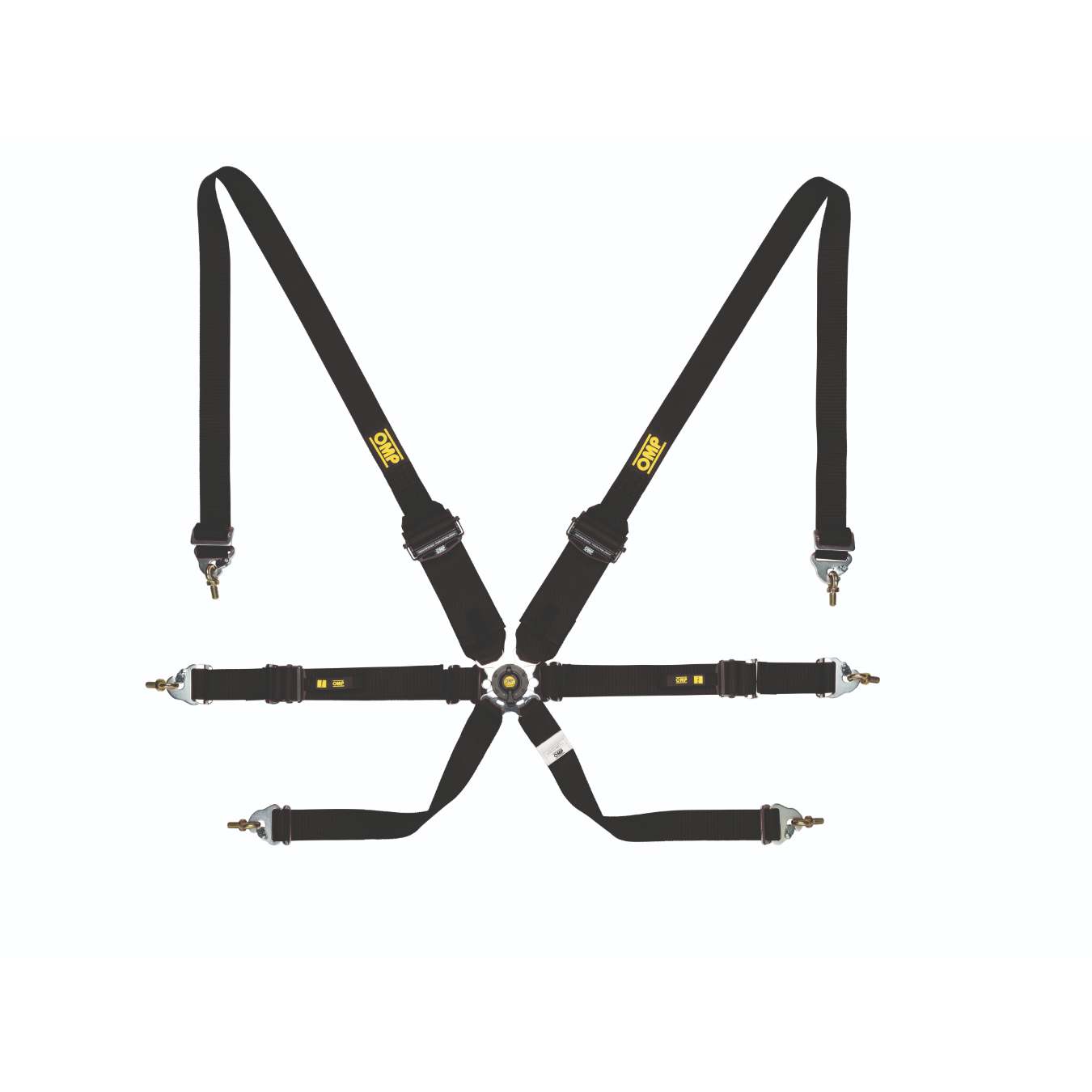 Harnais OMP One 3+2 Convertible 6 points FIA 8853-2016 Noir