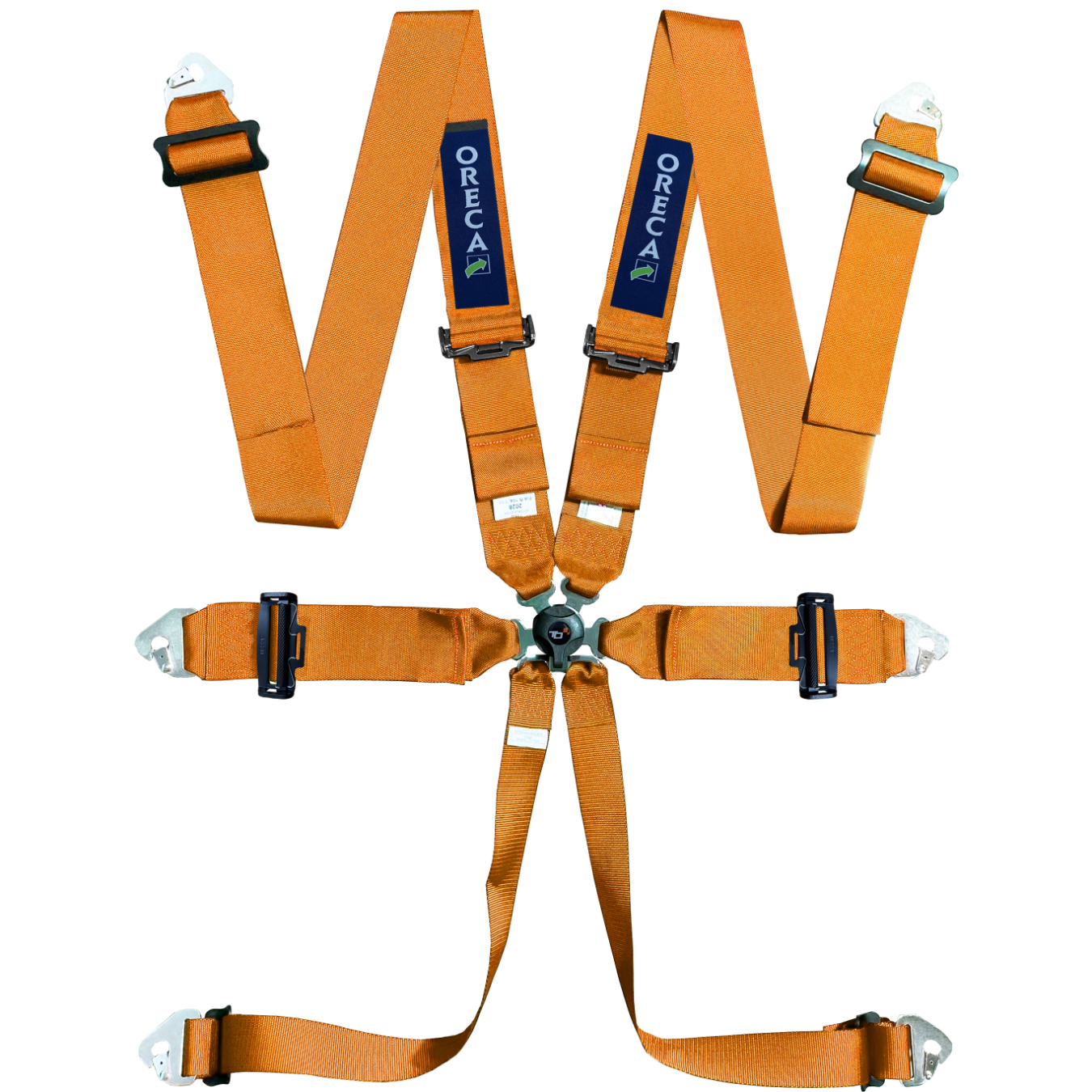 Harnais ORECA Vintage 6 points FIA 8853-98 Orange