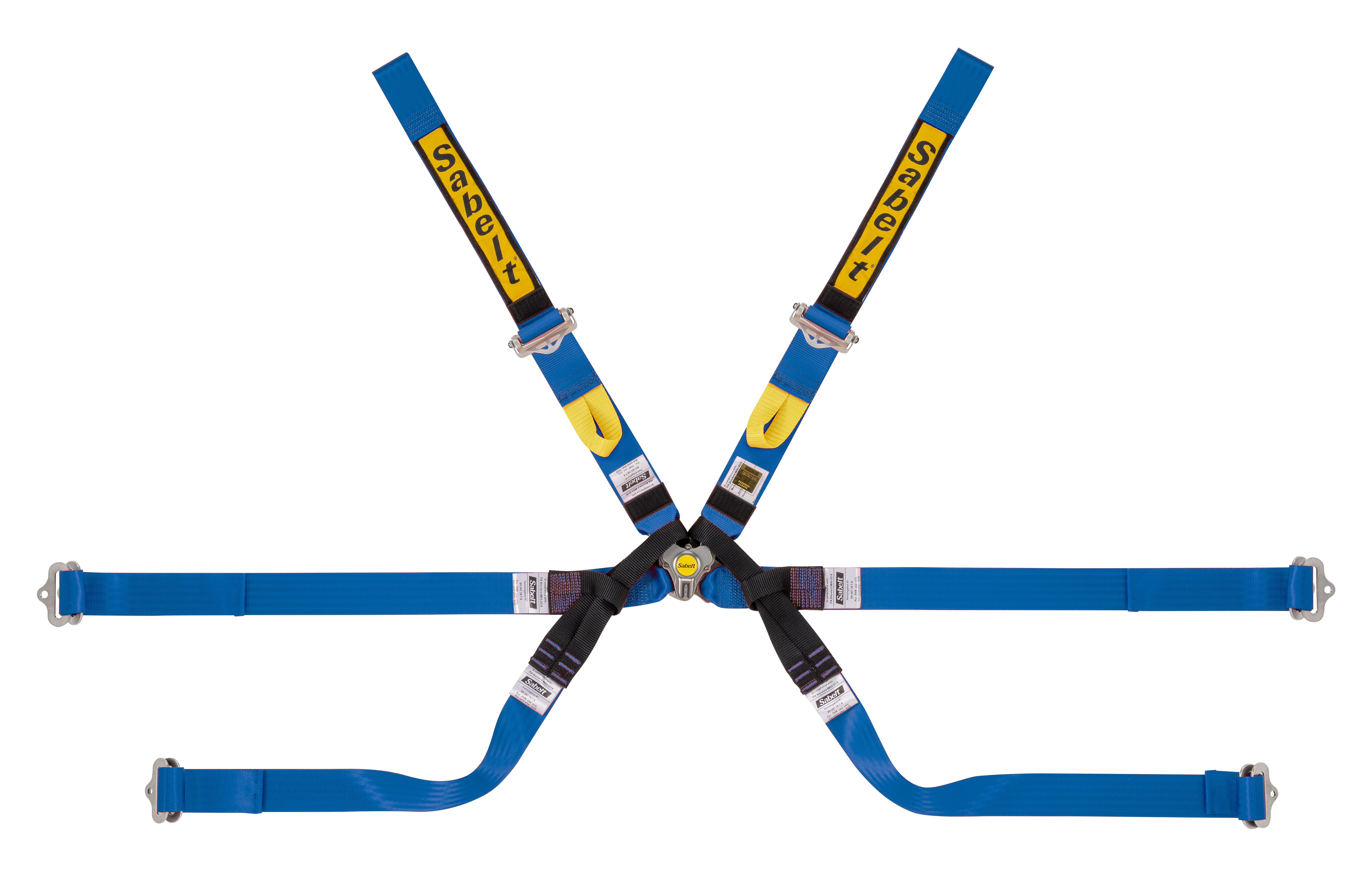 Harnais SABELT Gold Superformula 6P 8 points FIA 8853-2016 Bleu