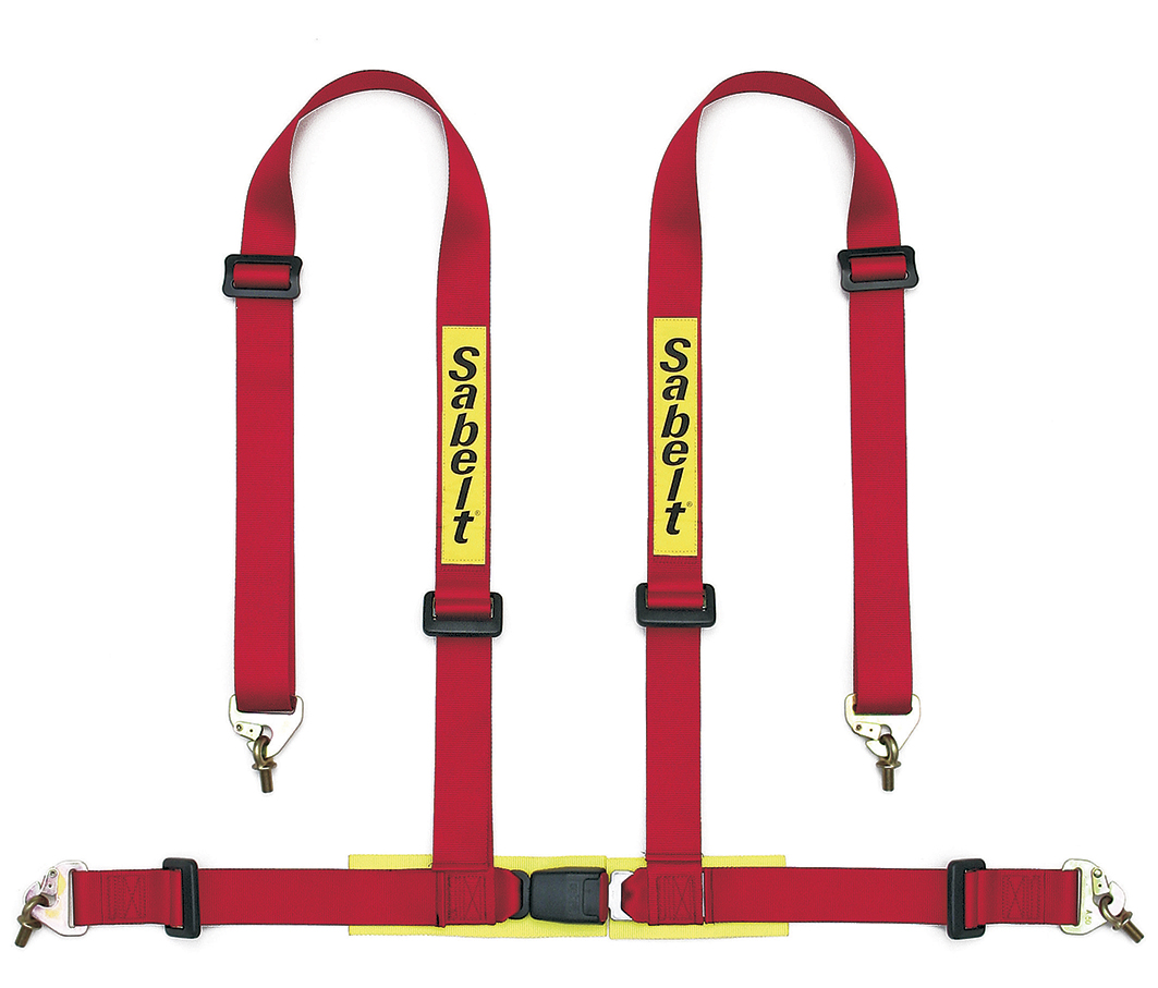 Harnais SABELT Saloon Long Mousquetons 4 points ECE Rouge