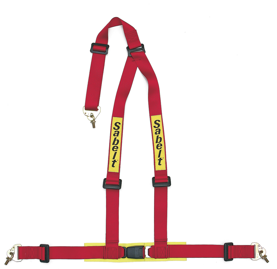 Harnais SABELT Saloon Mousquetons 3 points ECE Rouge
