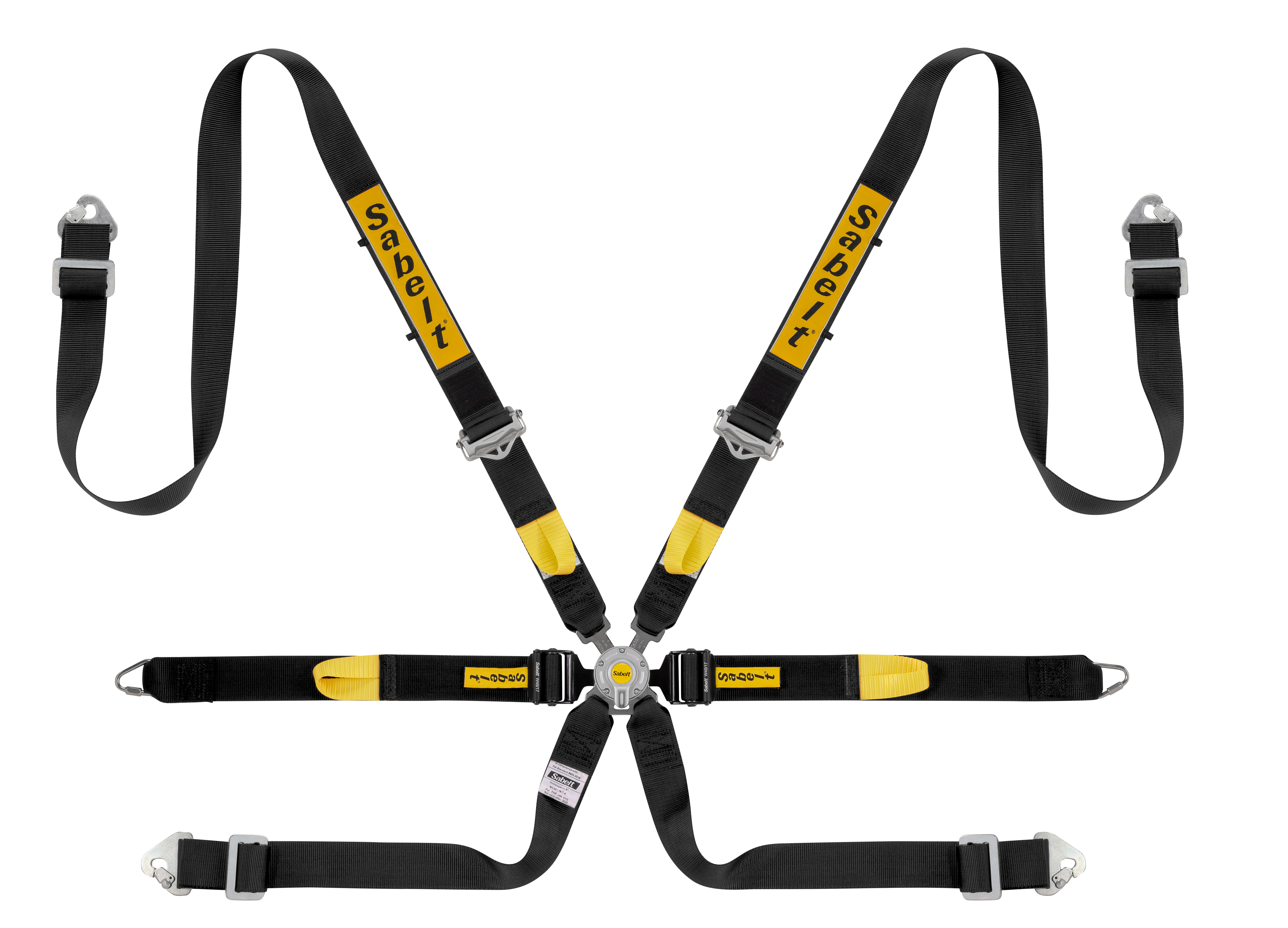 Harnais SABELT Silver Endurance 6 points FIA 8853-2016 Noir