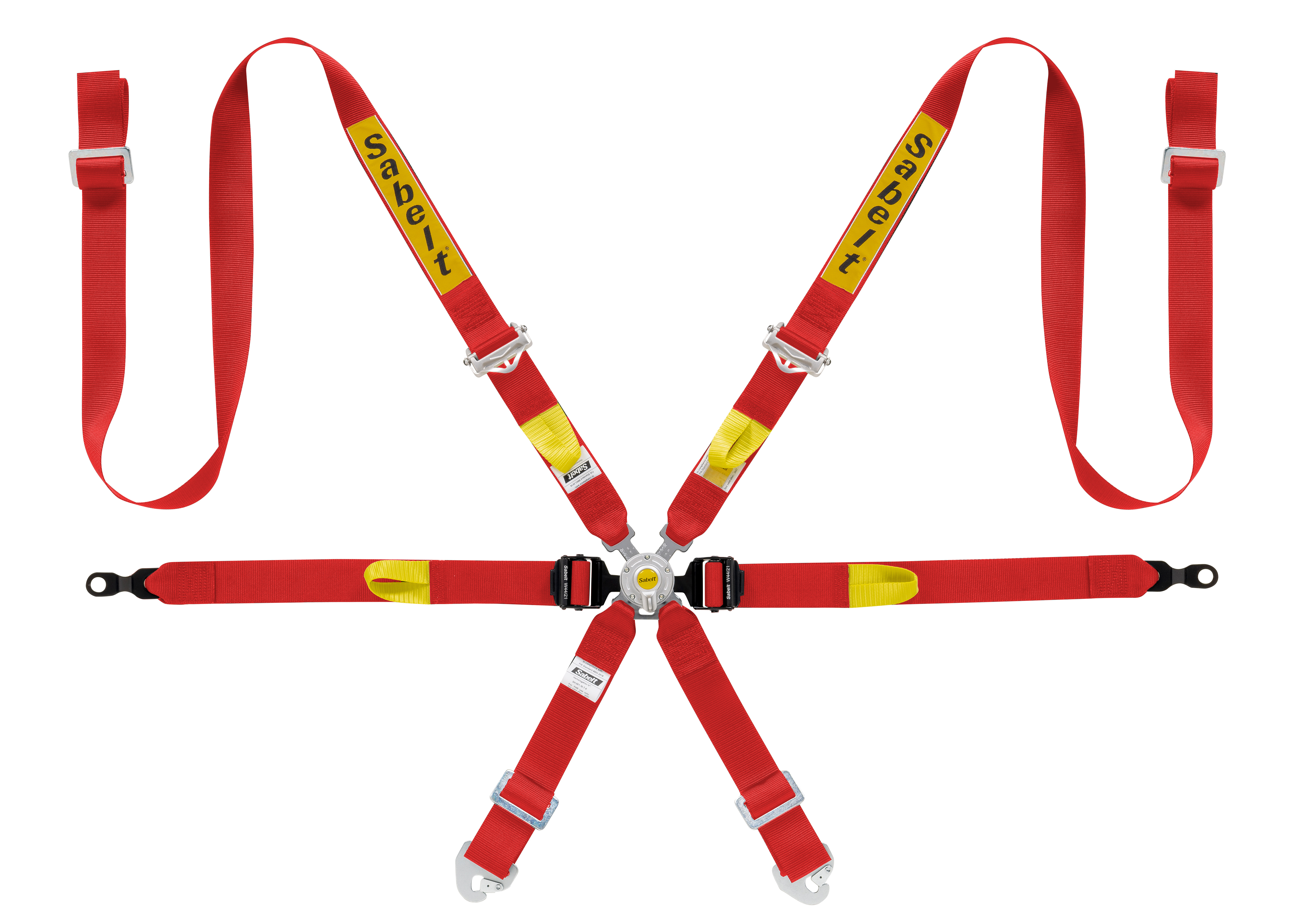 Harnais SABELT Silver Enduro 997 911 GT3 6 points FIA 8853-2016 Rouge