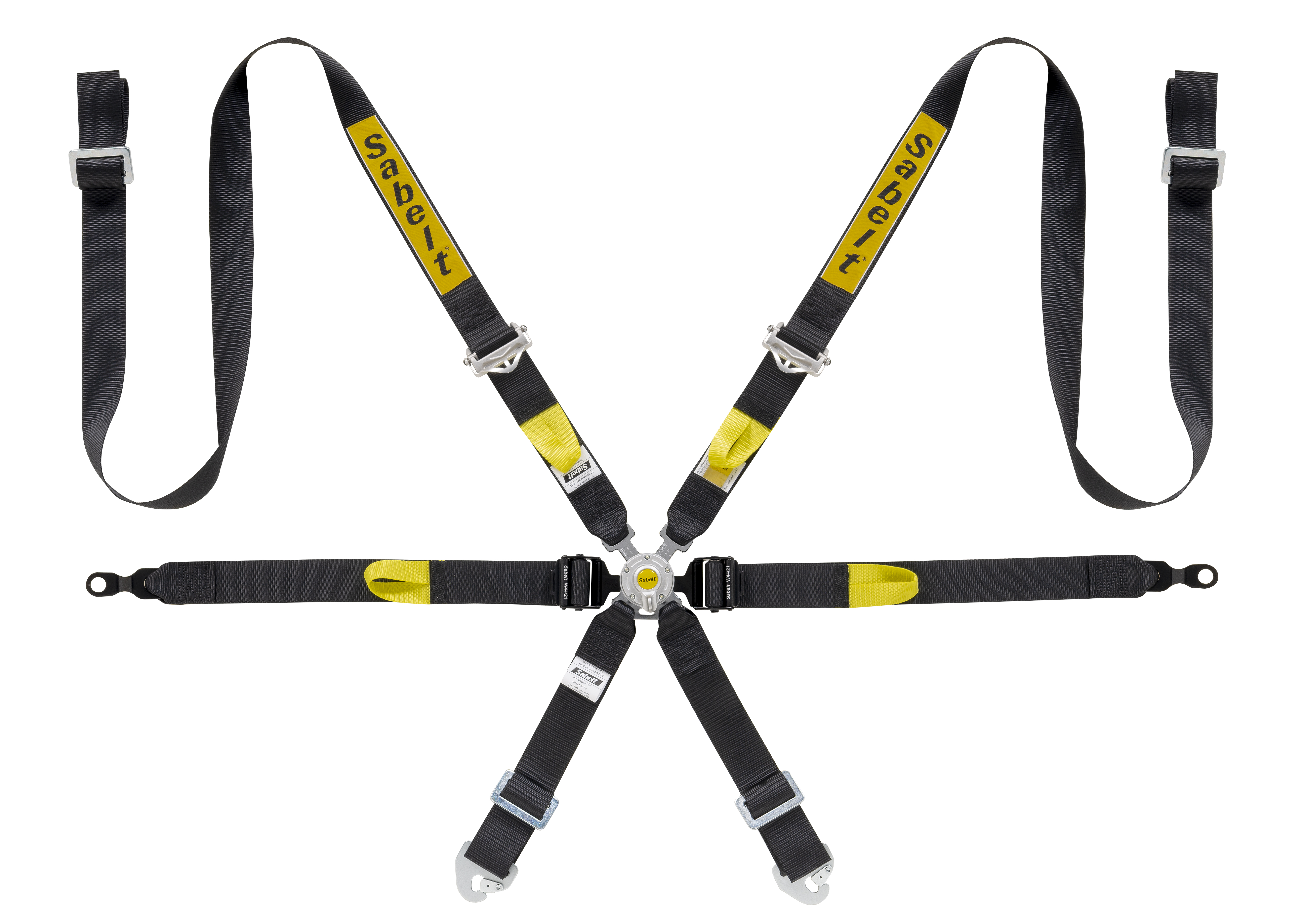 Harnais SABELT Silver Enduro 997 911 GT3 6 points FIA 8853-2016 Noir