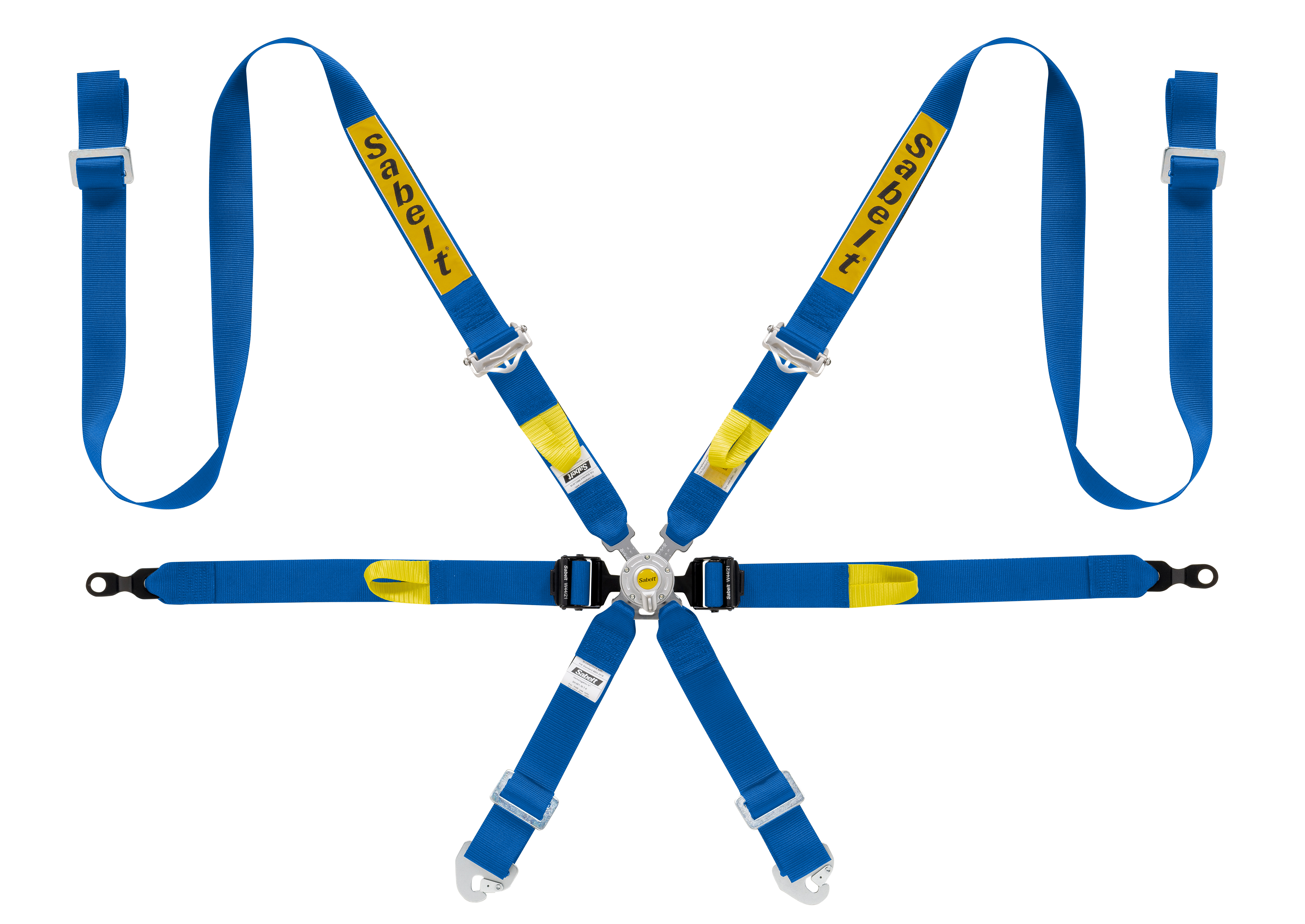 Harnais SABELT Silver Enduro 997 911 GT3 6 points FIA 8853-2016 Bleu