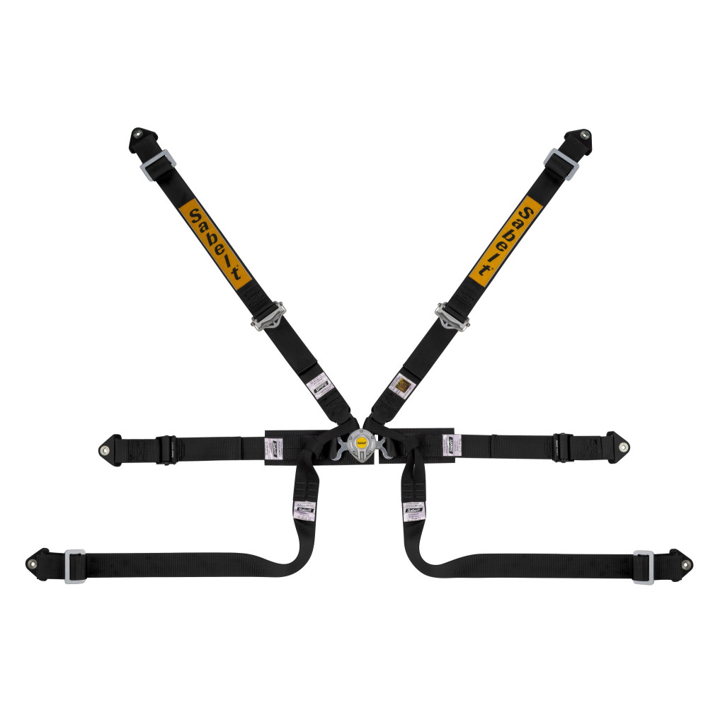 Harnais SABELT Silver Formula 6 points FIA 8853-2016 Noir