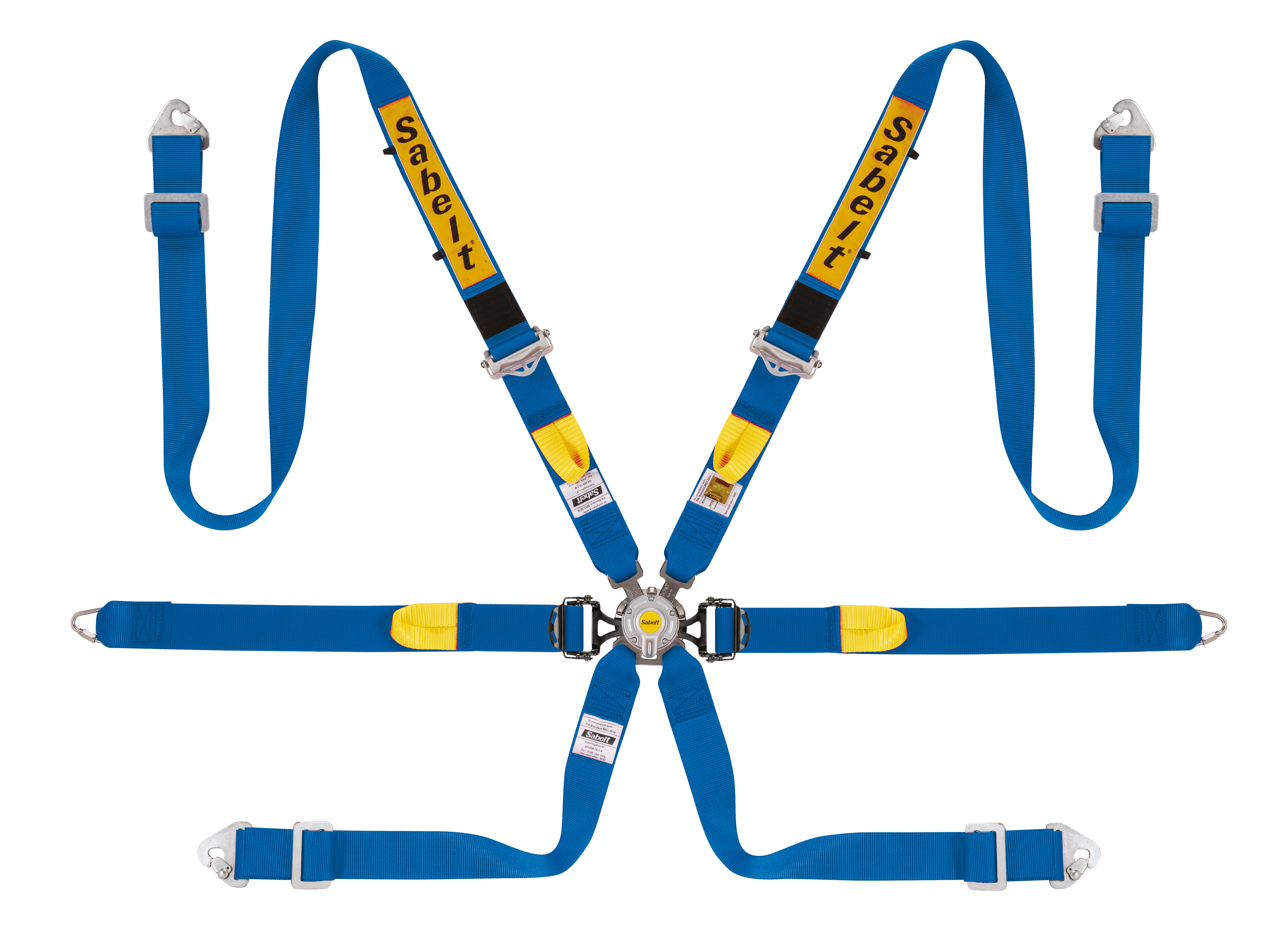 Harnais SABELT Silver LPM 6 points FIA 8853-2016 Bleu