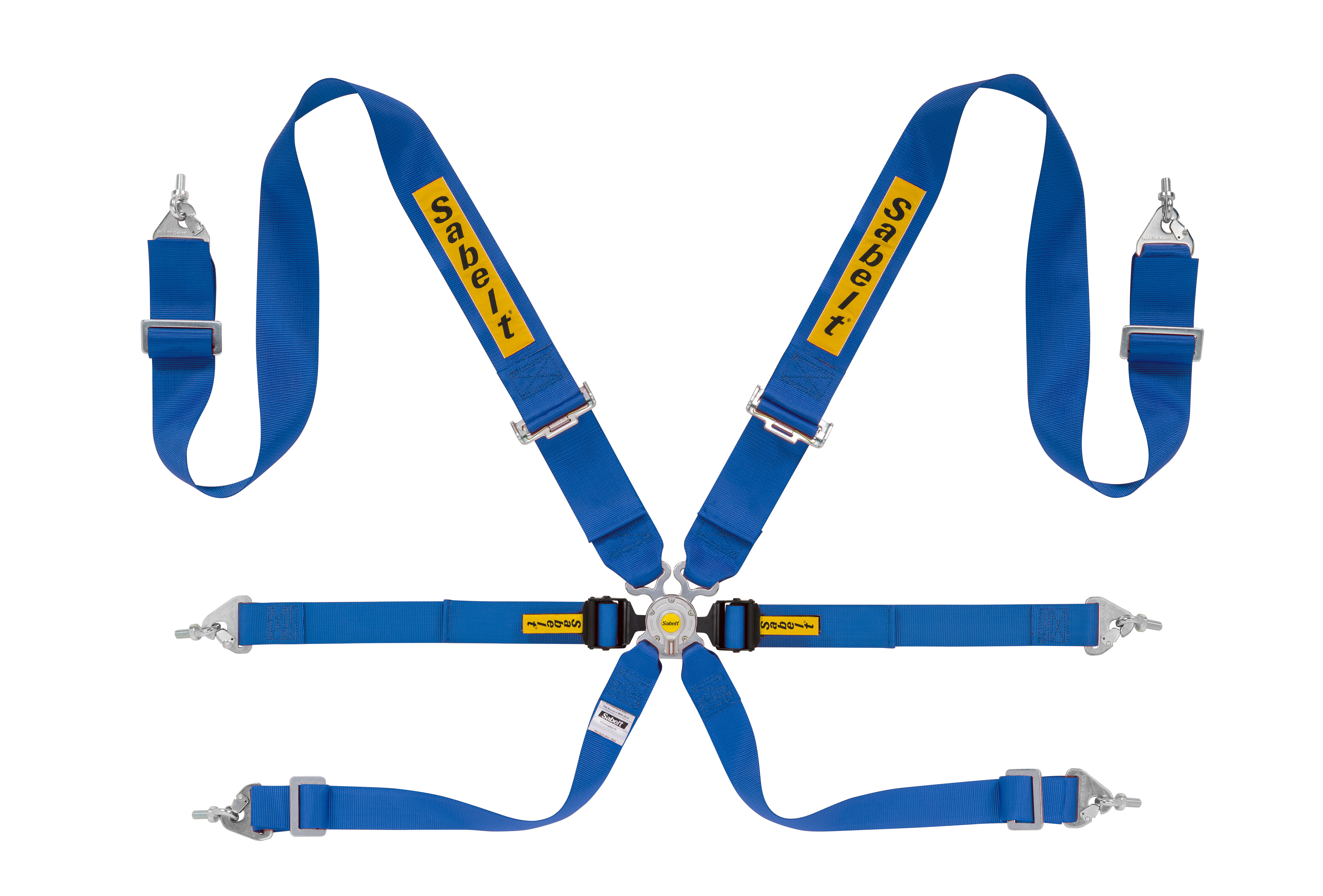 Harnais SABELT Silver Rally 3X2 6 points FIA 8853-2016 Bleu