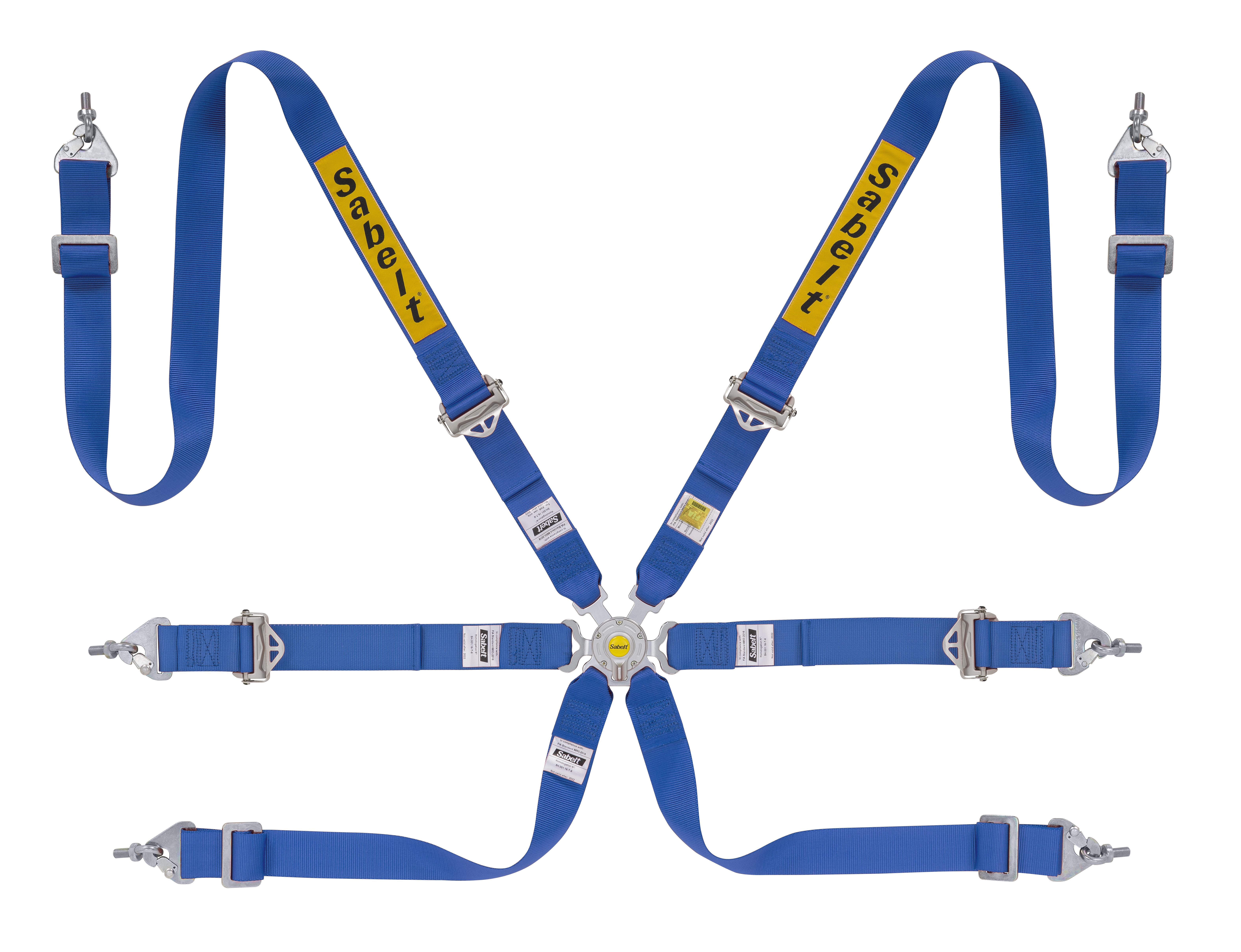 Harnais SABELT Silver Rally 6 points FIA 8853-2016 Bleu