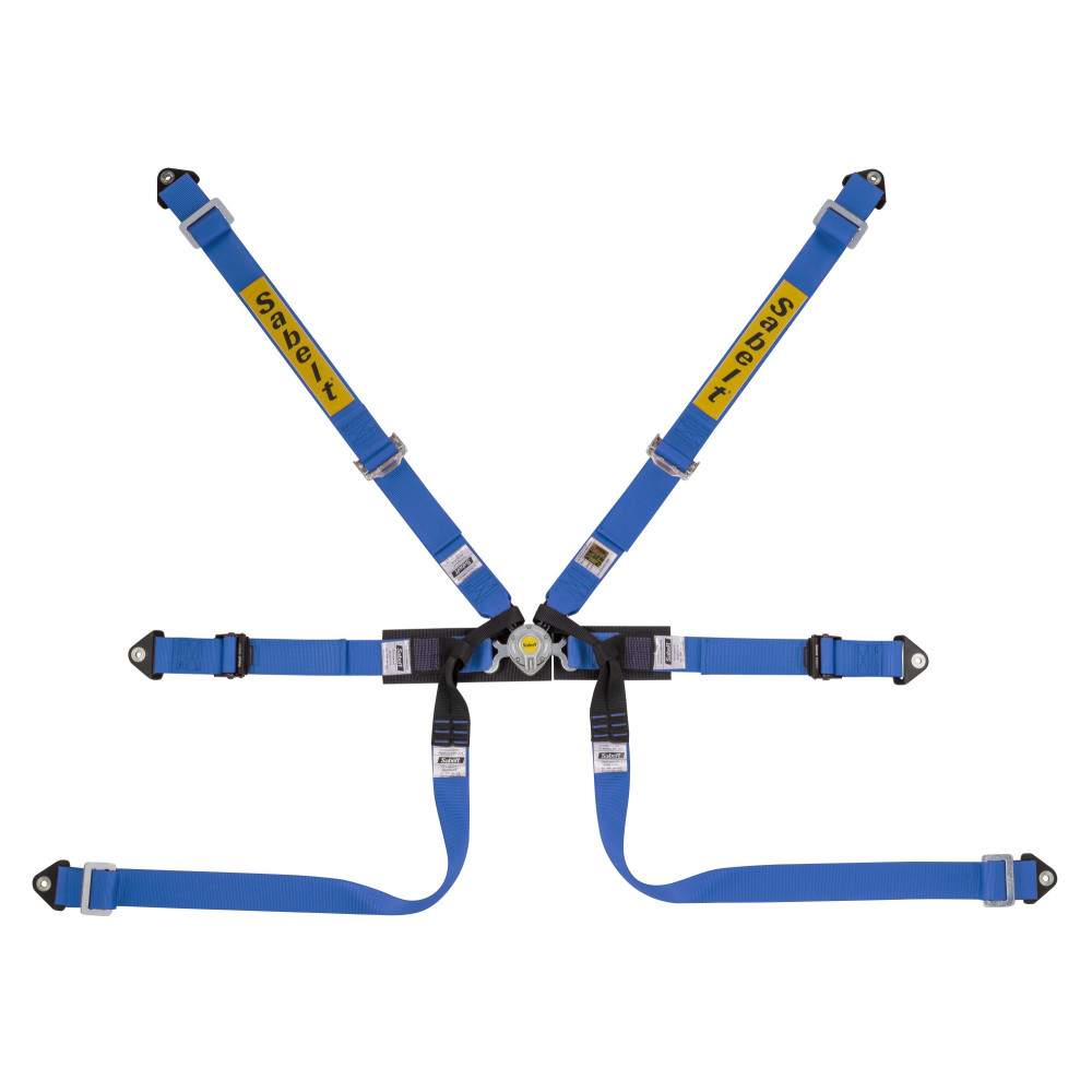 Harnais SABELT Steel Formula Basic 6 points FIA 8853-2016 Bleu