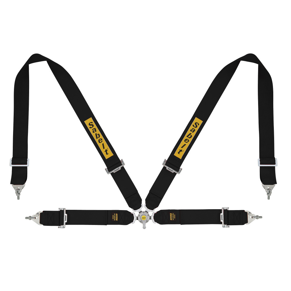 Harnais SABELT Steel Four Points 4 points FIA 8854-98 Noir