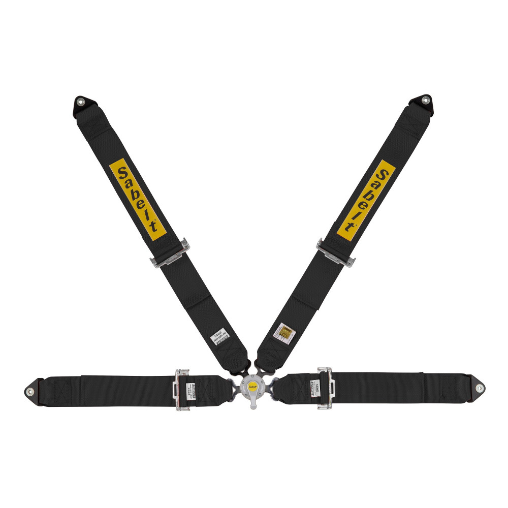 Harnais SABELT Steel Kit Car 4 points FIA 8854-98 Noir