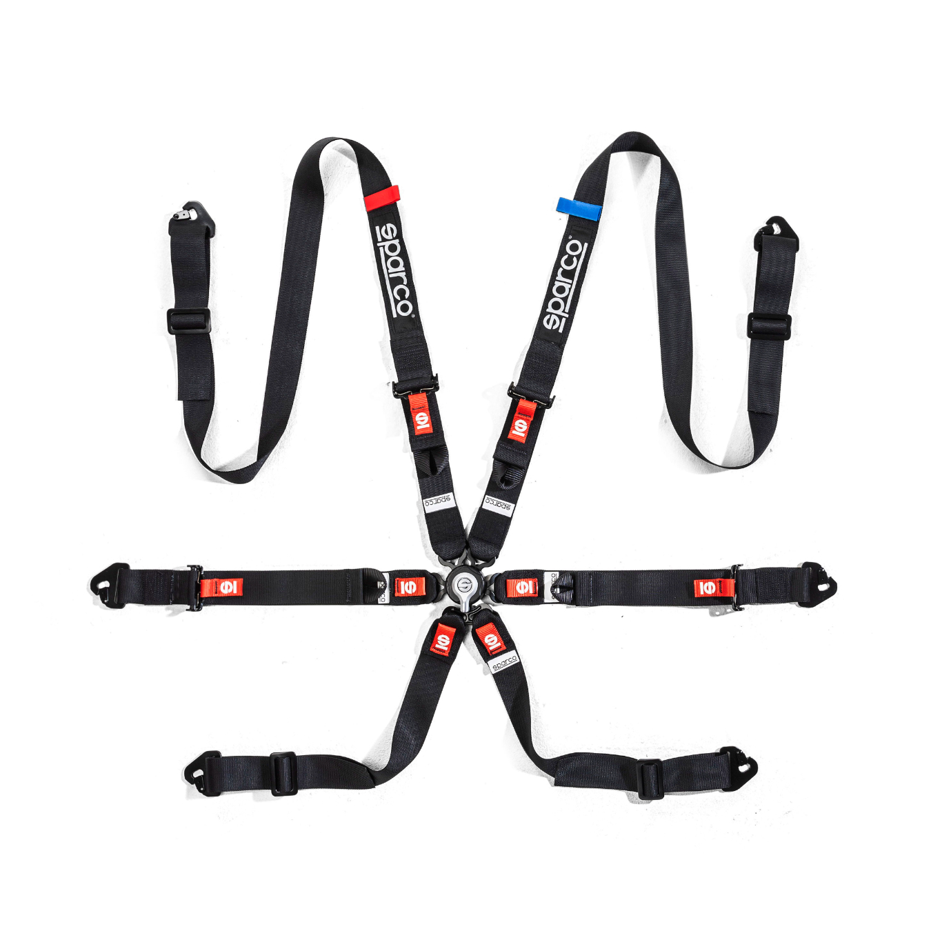 Harnais SPARCO Competition H-2 PU 6 points FIA 8853-2016 Noir