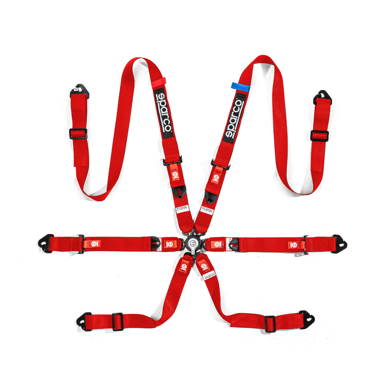 Harnais SPARCO Competition H-2 PU 6 points FIA 8853-2016 Rouge