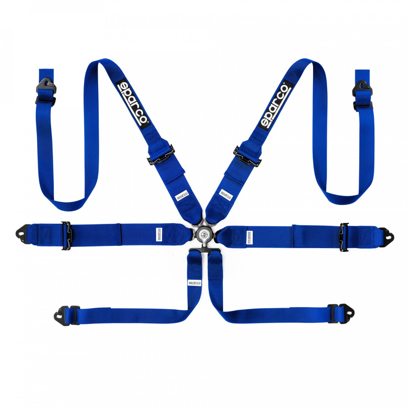 Harnais SPARCO Competition H-3+2 6 points FIA 8853-2016 Bleu