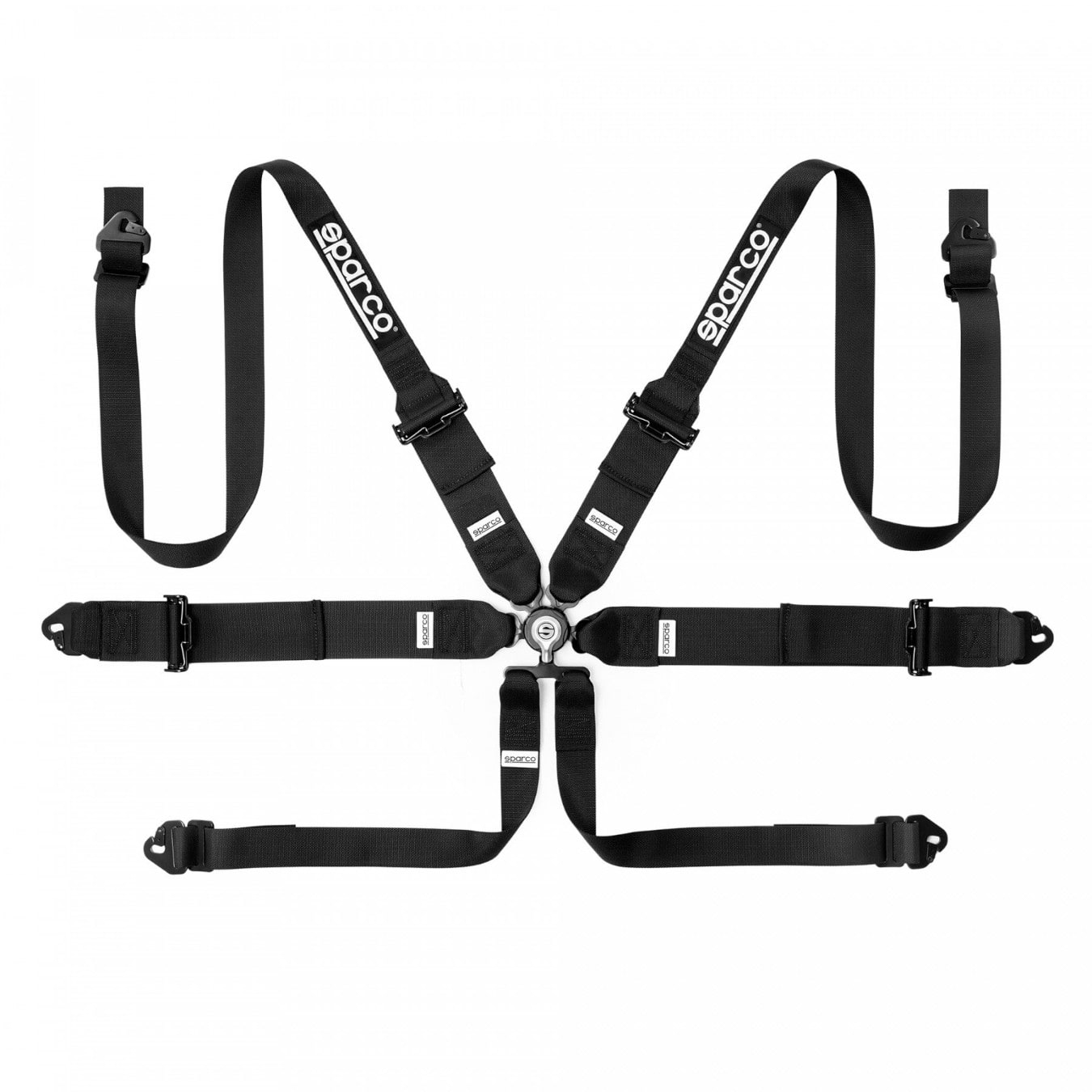Harnais SPARCO Competition H-3+2 6 points FIA 8853-2016 Noir
