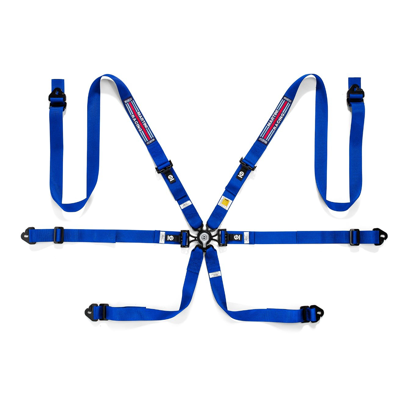 Harnais SPARCO MARTINI Competition H-2 PD 6 points FIA 8853-2016 Bleu