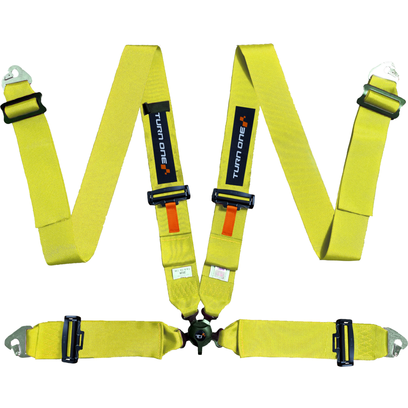 Harnais TURN ONE First 4 points FIA 8854-98 Jaune