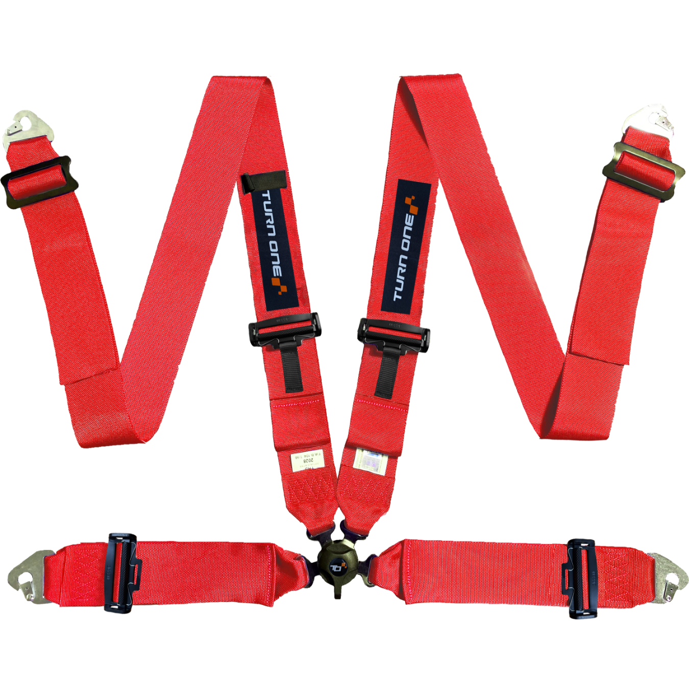 Harnais TURN ONE First 4 points FIA 8854-98 Rouge