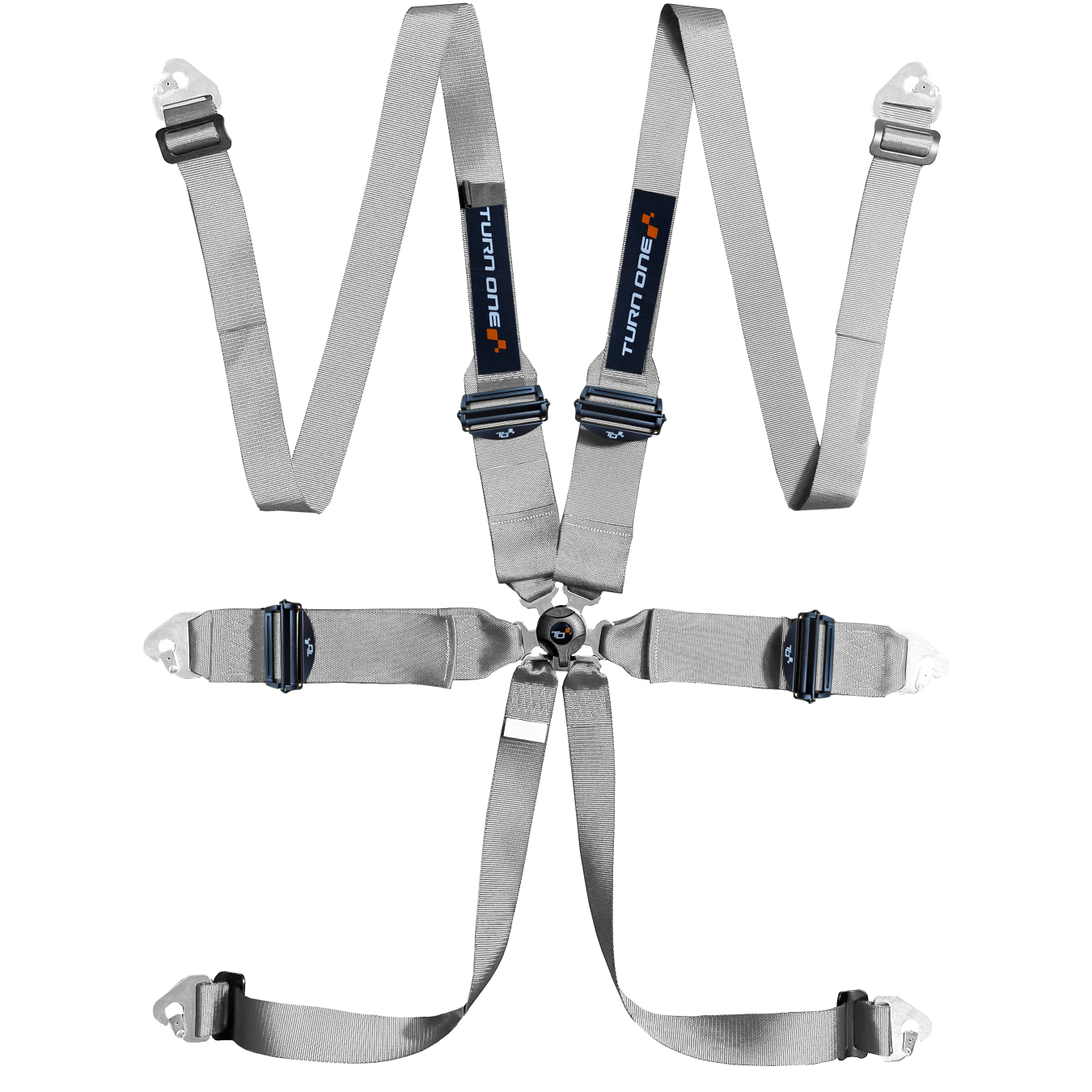 Harnais TURN ONE Race 6 points FIA 8853-2016 Gris