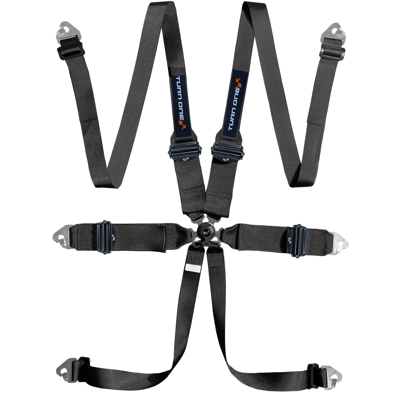 Harnais TURN ONE Race 6 points FIA 8853-2016 Noir