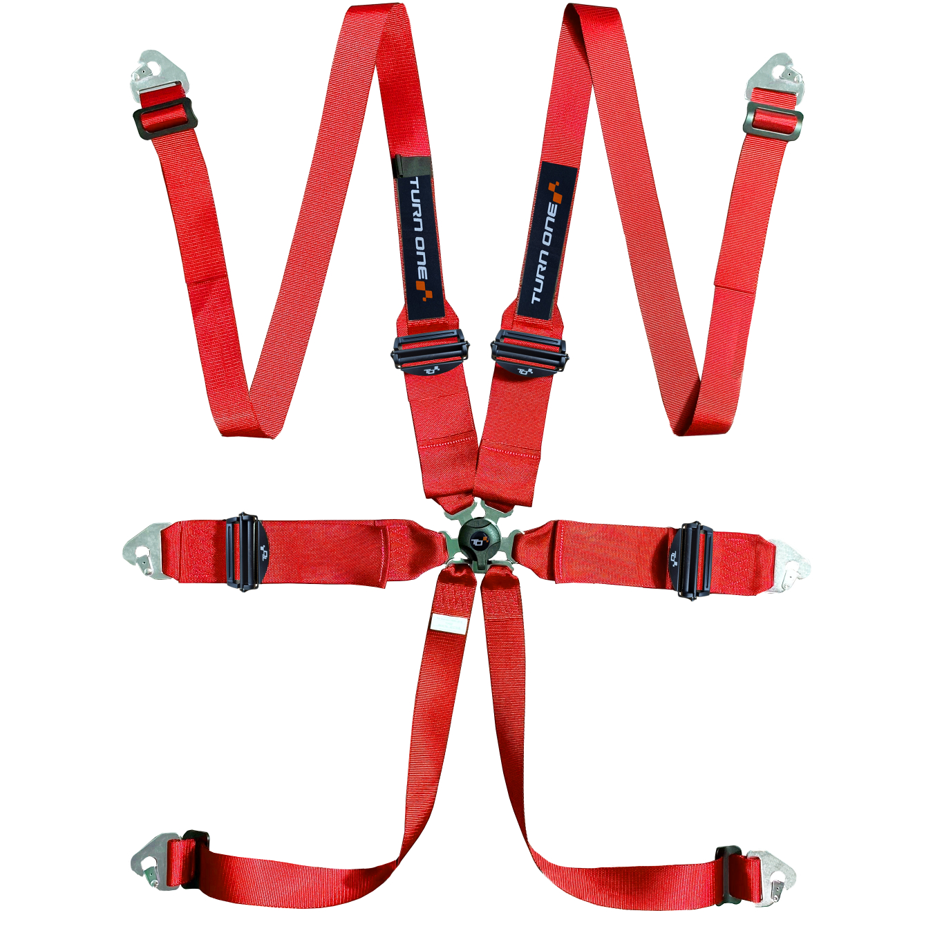 Harnais TURN ONE Race 6 points FIA 8853-2016 Rouge