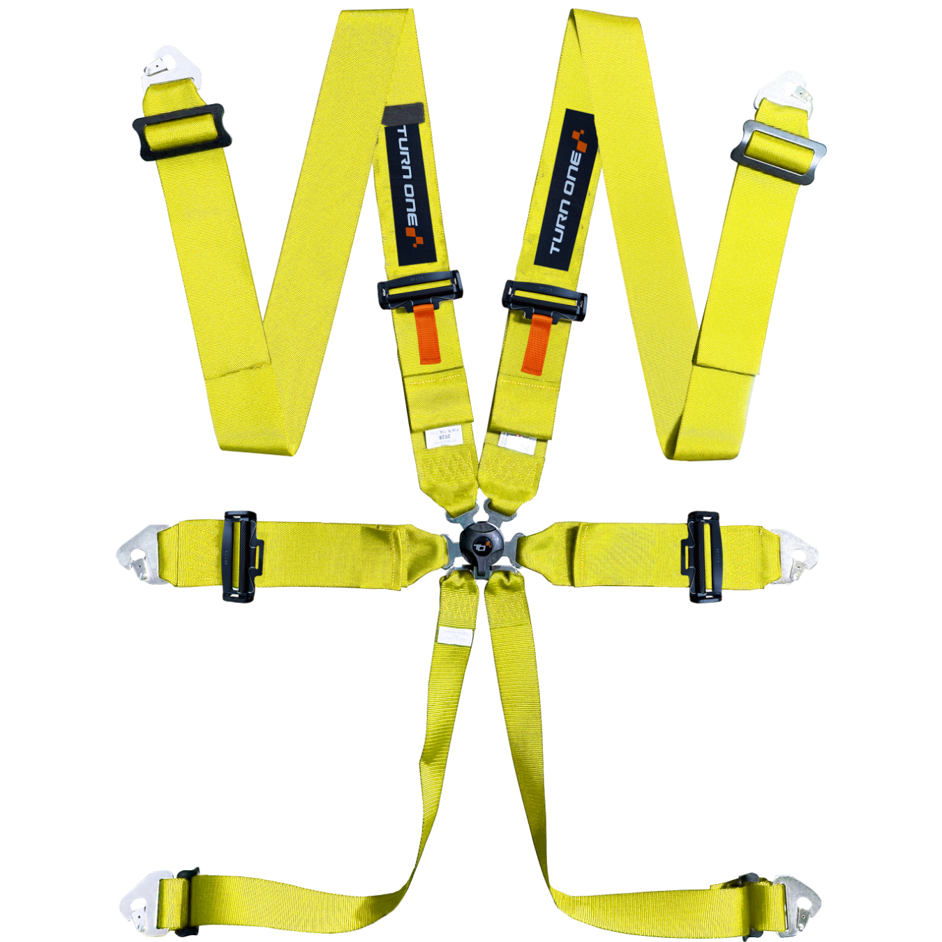 Harnais TURN ONE Speed 6 points FIA 8853-2016 Jaune