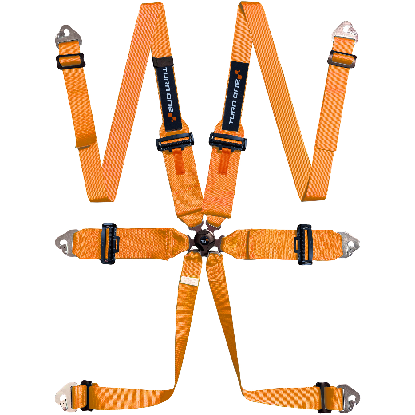 Harnais TURN ONE Star 6 points FIA 8853-2016 Orange