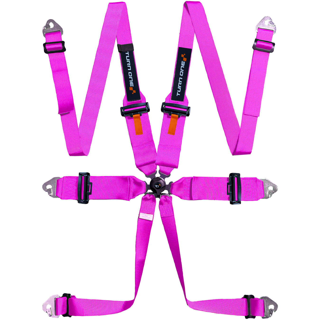 Harnais TURN ONE Star 6 points FIA 8853-2016 Rose