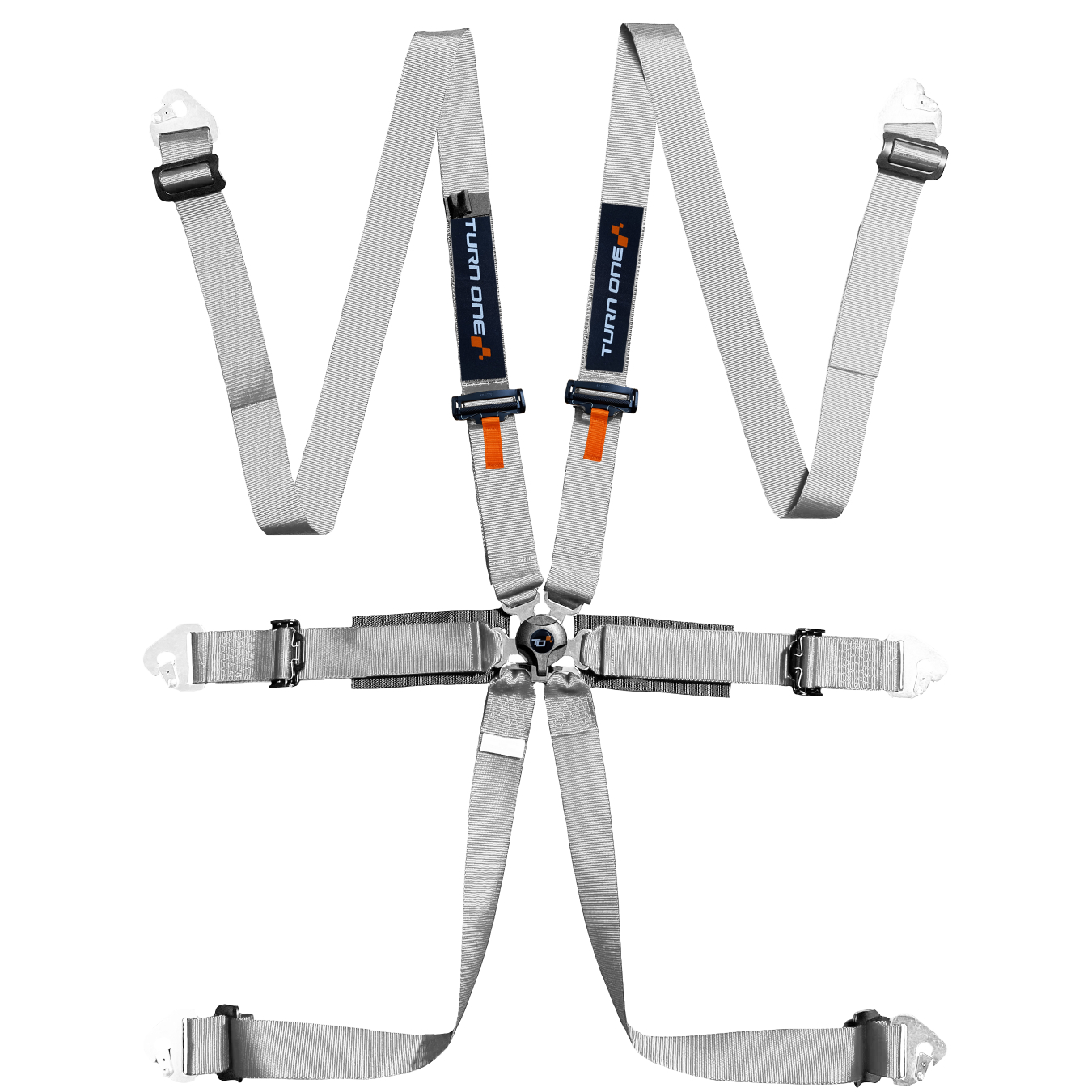 Harnais TURN ONE Star Light 6 points FIA 8853-2016 Gris