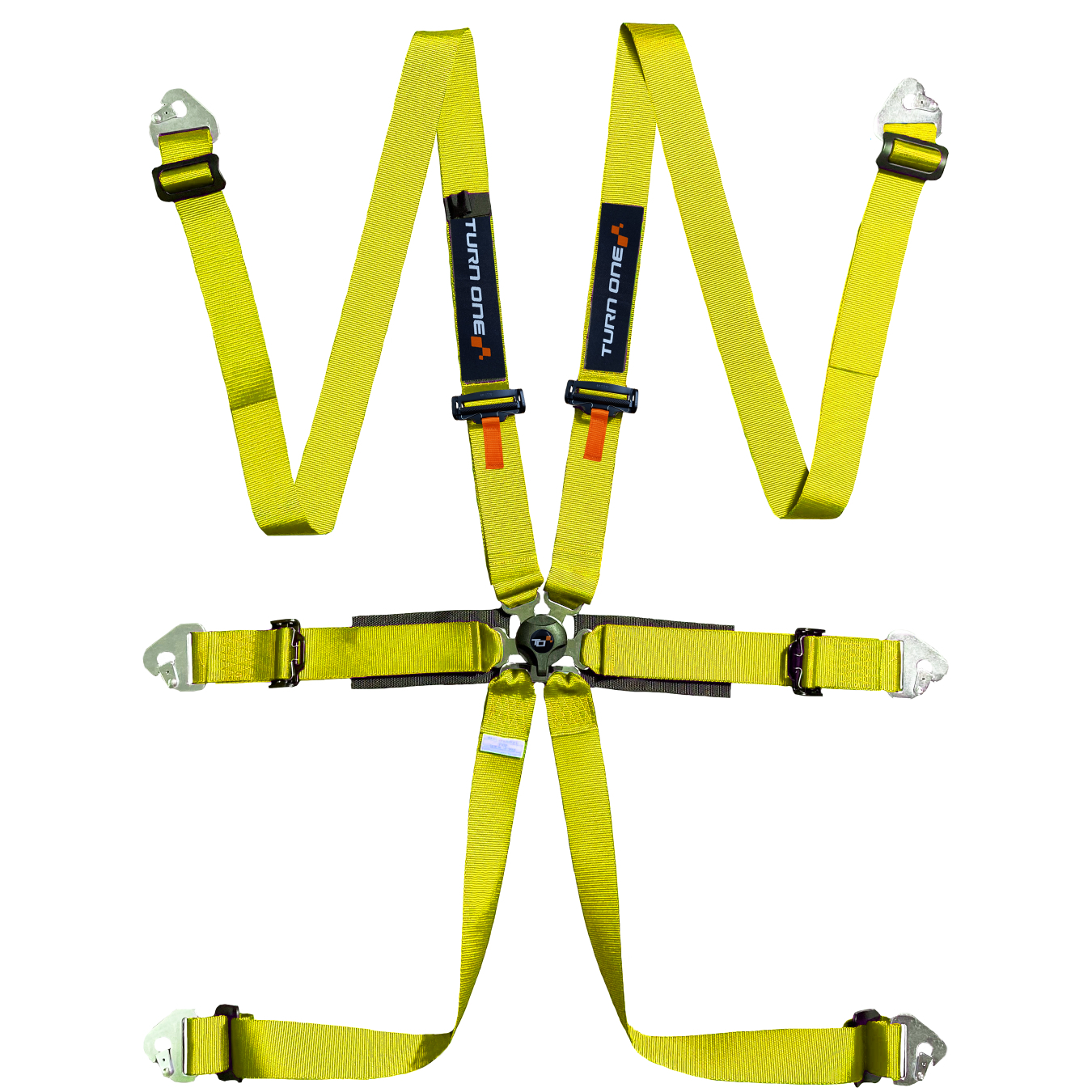 Harnais TURN ONE Star Light 6 points FIA 8853-2016 Jaune