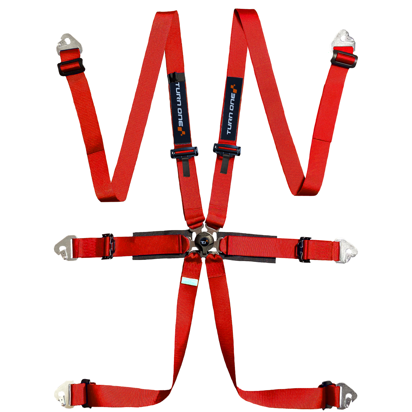 Harnais TURN ONE Star Light 6 points FIA 8853-2016 Rouge