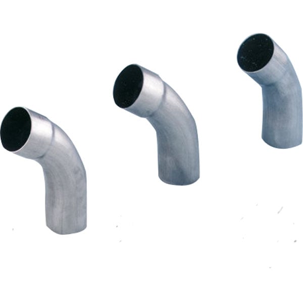 Échappement inox HJS sur mesure coude 45° Longueur 145 mm Ø65 mm Epaisseur 1.2 mm