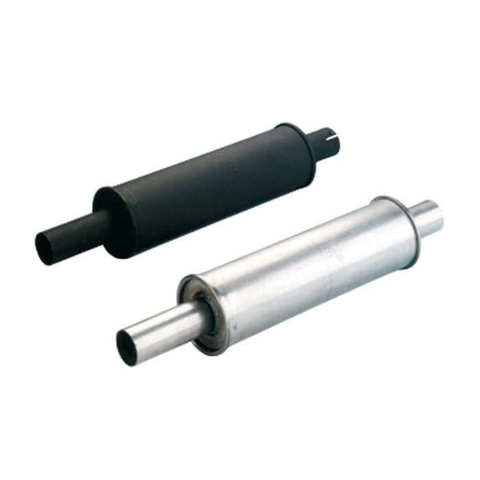 Silencieux compétition HJS universel rond 125 x 400 mm / Ø 50 mm / Acier