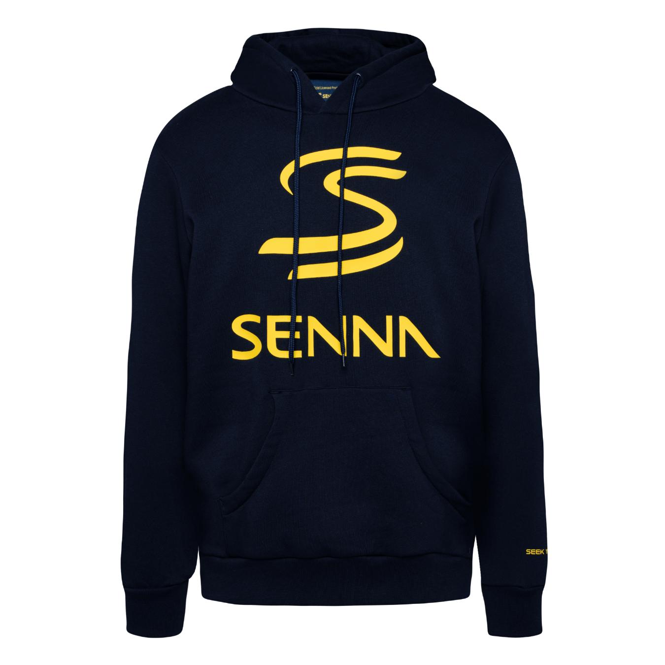 Hoodie Ayrton Senna Legacy de couleur navy pour homme
