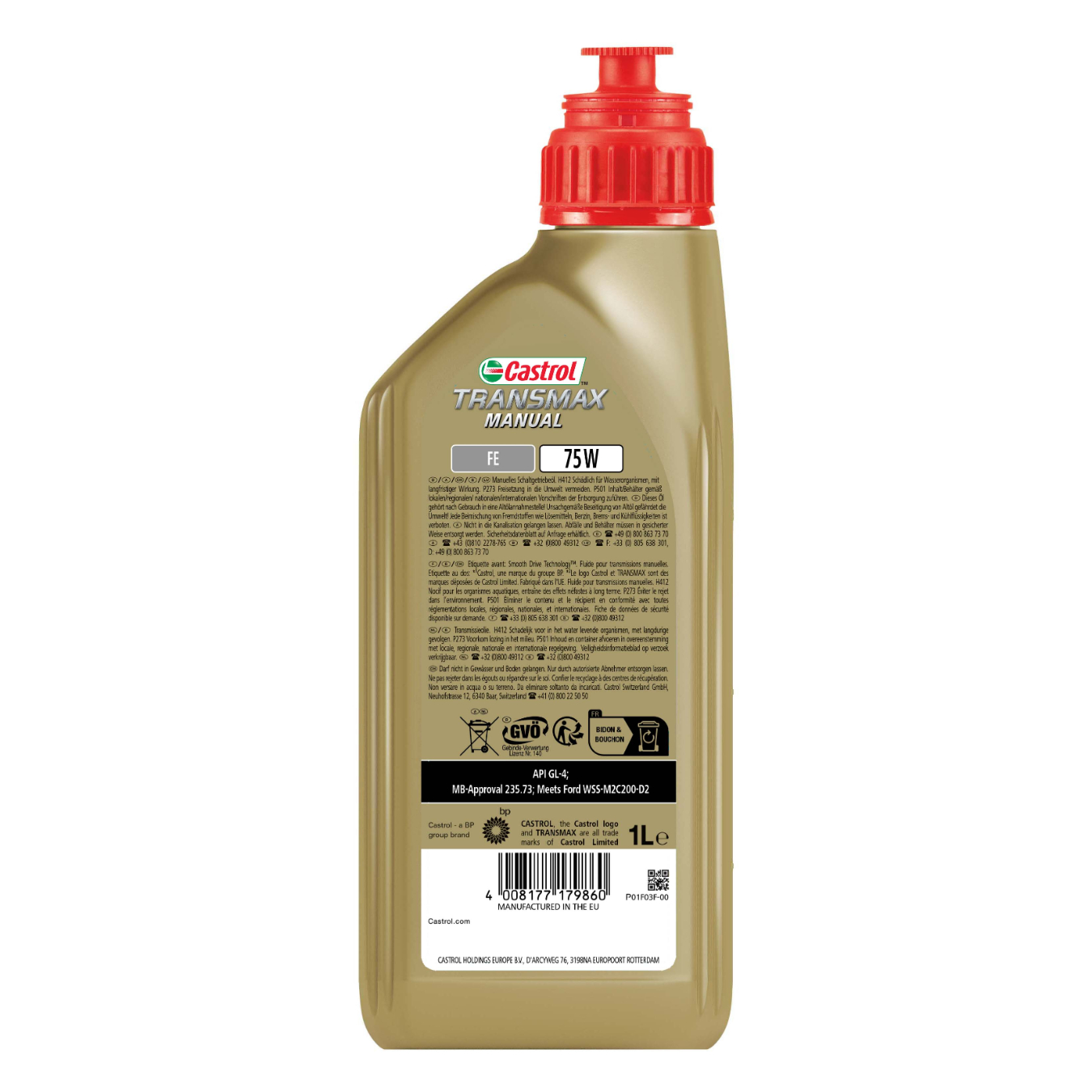 Manual differential gear oil CASTROL TRANSMAX FE 75W - 1L can | ON
