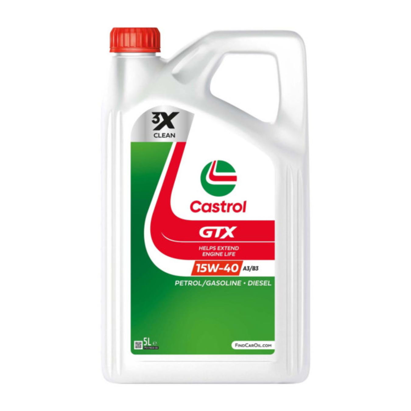Huile moteur CASTROL GTX 15W-40 A3B3 - Bidon 5L