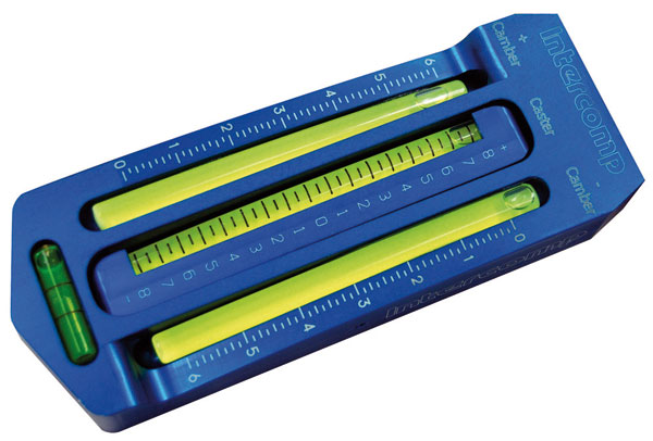 Niveau à bulle de carrossage et de chasse INTERCOMP sans adaptateur magnétique